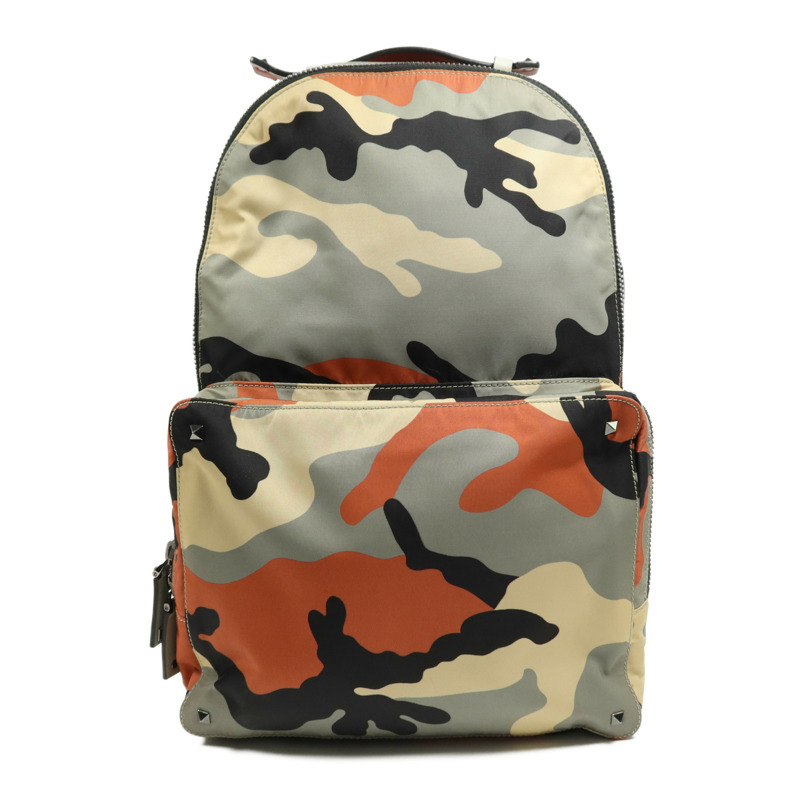 Valentino 尼龍Rucksack銀扣背包-0