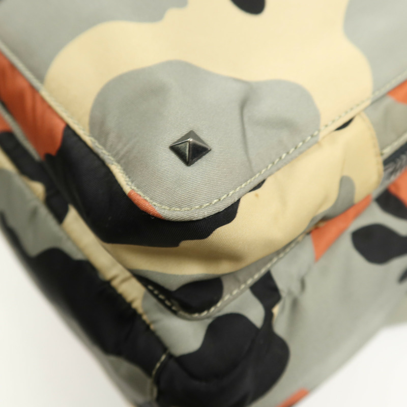 Valentino 尼龍Rucksack銀扣背包-5