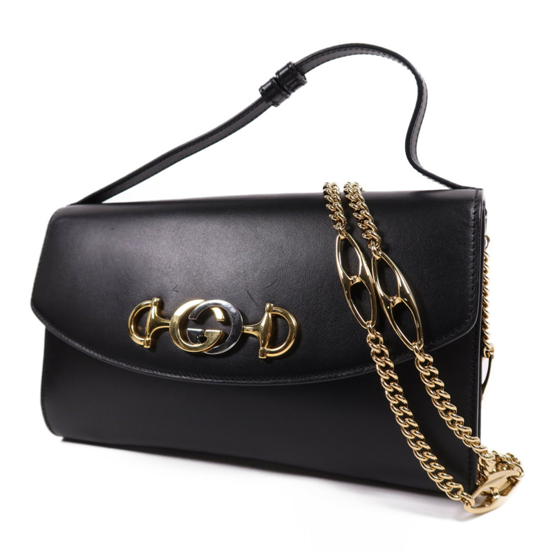GUCCI 牛皮皮革Chain Shoulder Bag鏈帶肩背袋-1