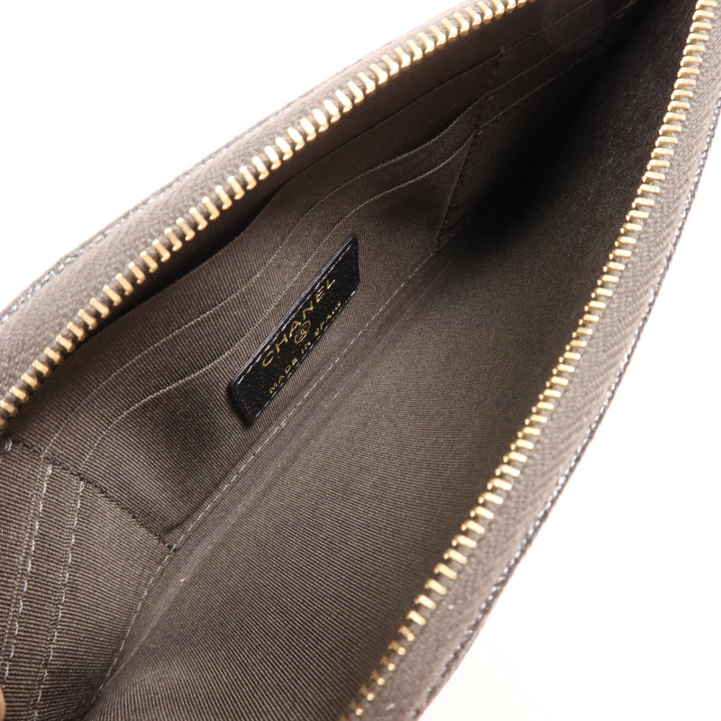 CHANEL 牛皮皮革Wallet金扣長錢包-4