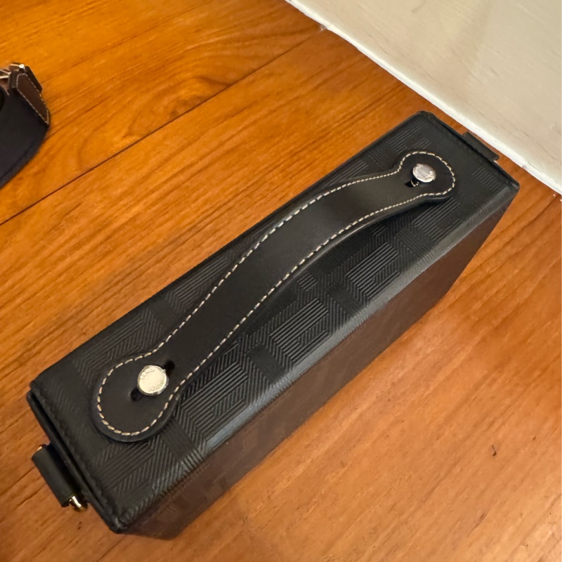 Fendi黑色硬殼手提兩用包-3