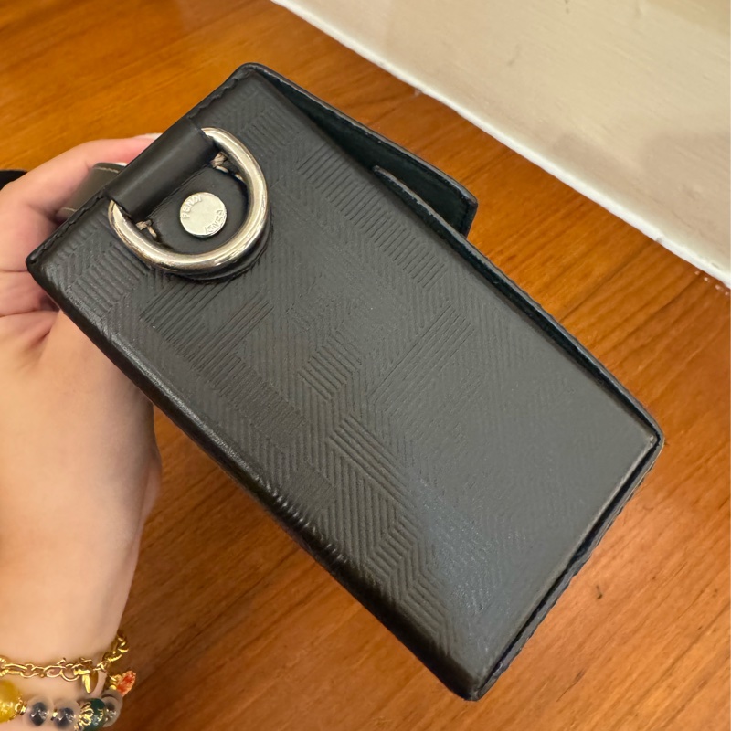 Fendi黑色硬殼手提兩用包-5