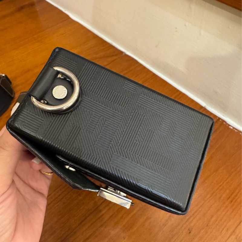 Fendi黑色硬殼手提兩用包-6