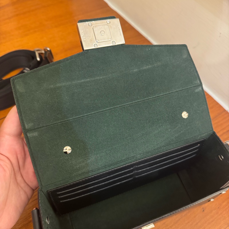 Fendi黑色硬殼手提兩用包-36