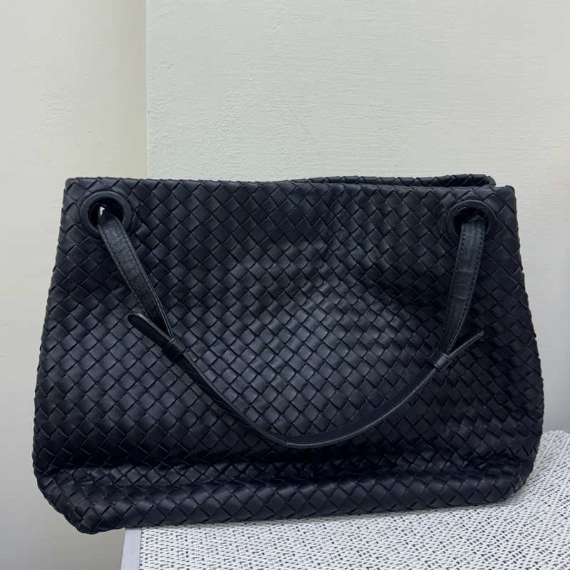 Bottega Veneta黑編織肩背包-0