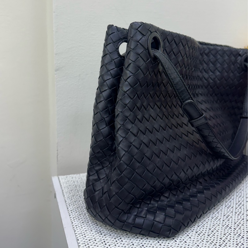 Bottega Veneta黑編織肩背包-3