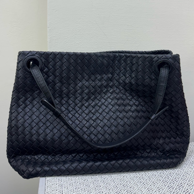 Bottega Veneta黑編織肩背包-6