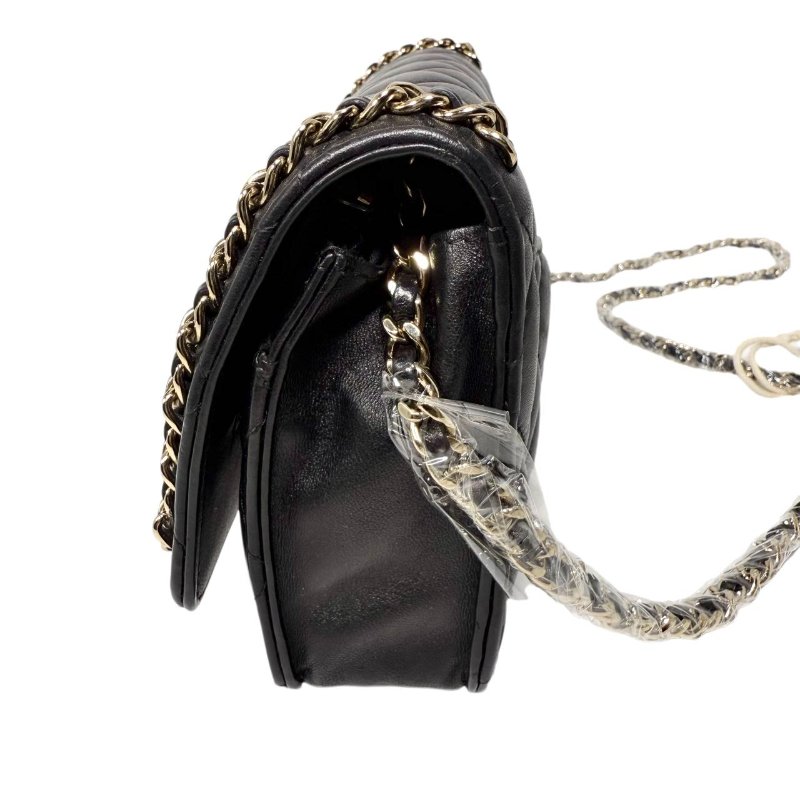  [2310] 香奈兒Chanel Woc  黑金(牛皮) 中號-4