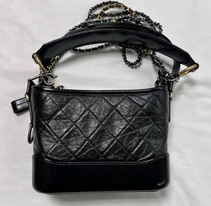 Chanel 香奈兒 ❤︎巴黎總店白盒❤︎黑色提把流浪包小號 29開-5