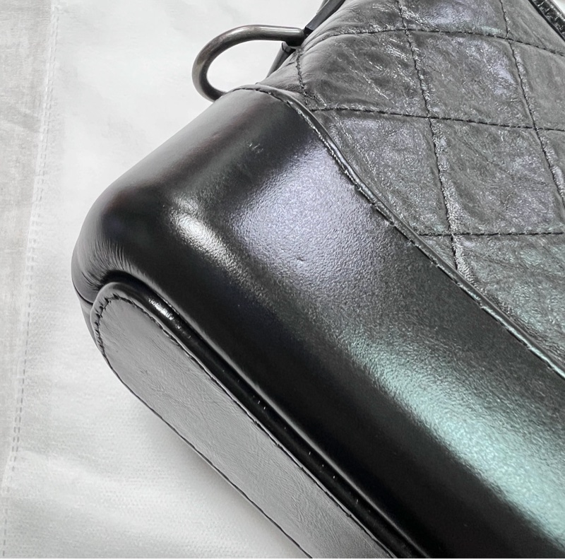 Chanel 香奈兒 ❤︎巴黎總店白盒❤︎黑色提把流浪包小號 29開-9