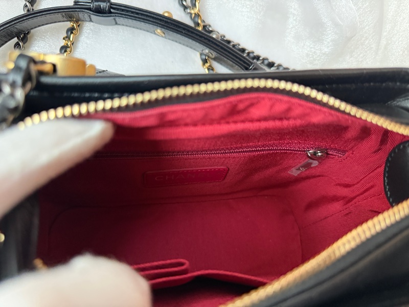 Chanel 香奈兒 ❤︎巴黎總店白盒❤︎黑色提把流浪包小號 29開-16