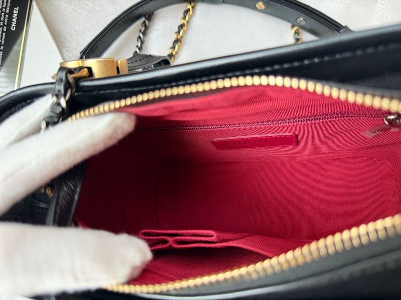 Chanel 香奈兒 ❤︎巴黎總店白盒❤︎黑色提把流浪包小號 29開-17