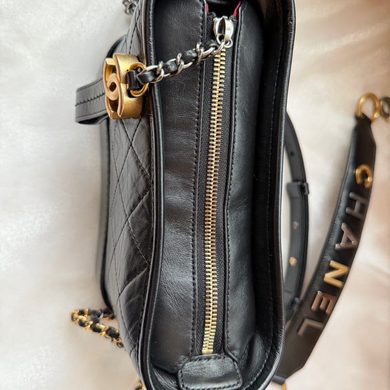 Chanel 香奈兒 ❤︎巴黎總店白盒❤︎黑色提把流浪包小號 29開-26