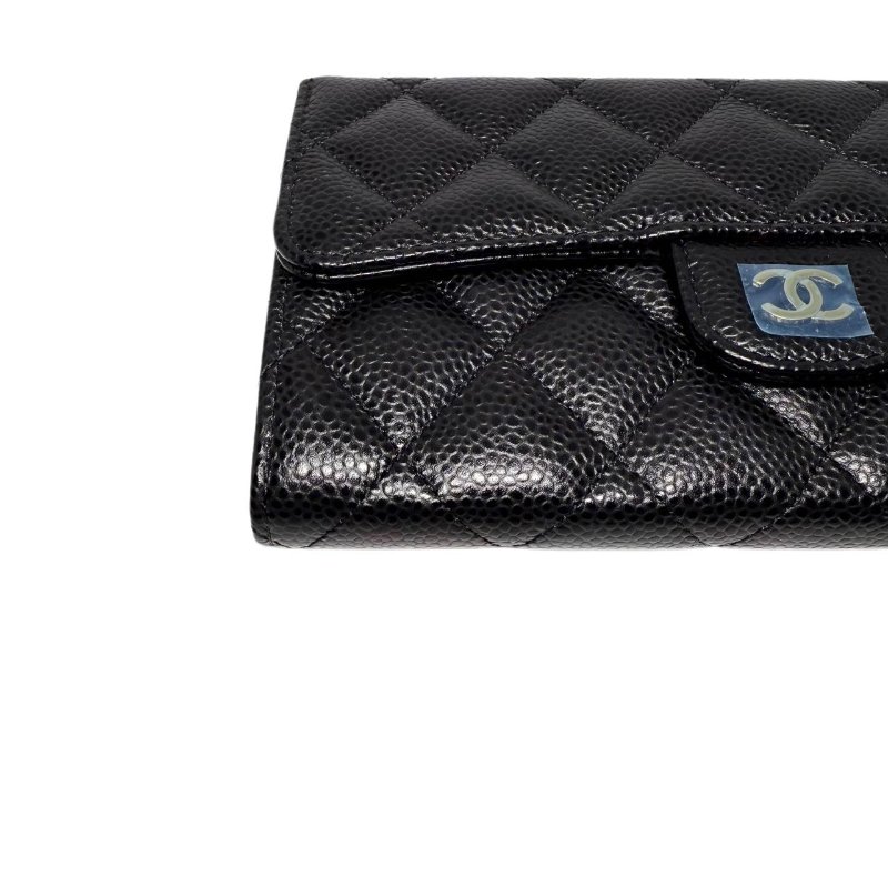  [ 1907］香奈兒 Chanel Wallet 黑金(荔枝皮) 長款-8