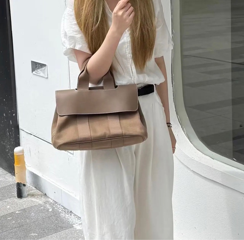 「JL精品代購」9新 Hermes 大象灰蘑菇包-1