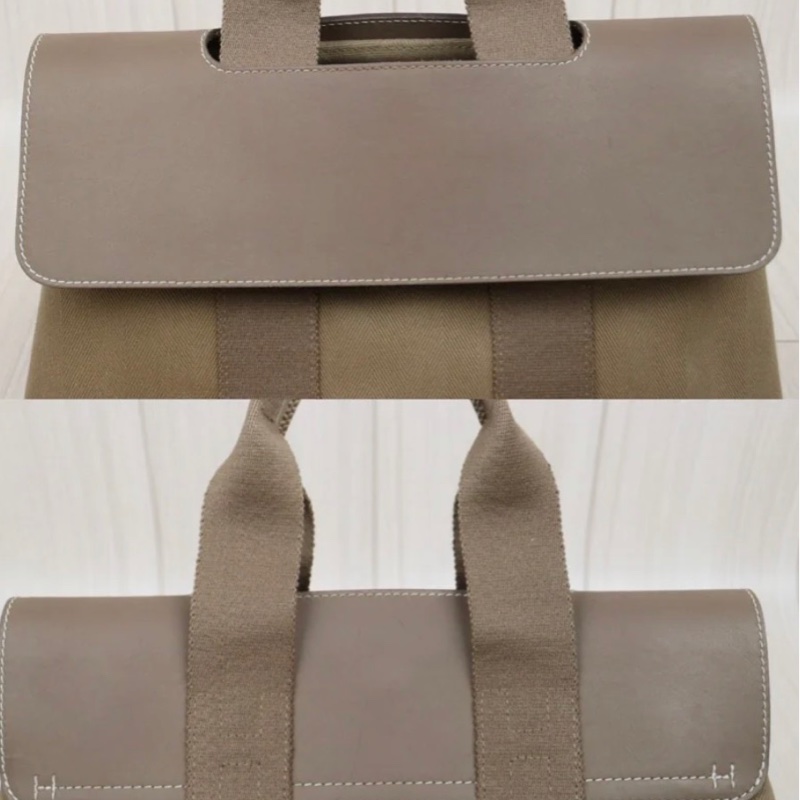 「JL精品代購」9新 Hermes 大象灰蘑菇包-7