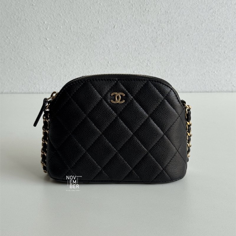 99新🆕 超可愛😻 Chanel 香奈兒 24S 貝殼包黑金迷你-0