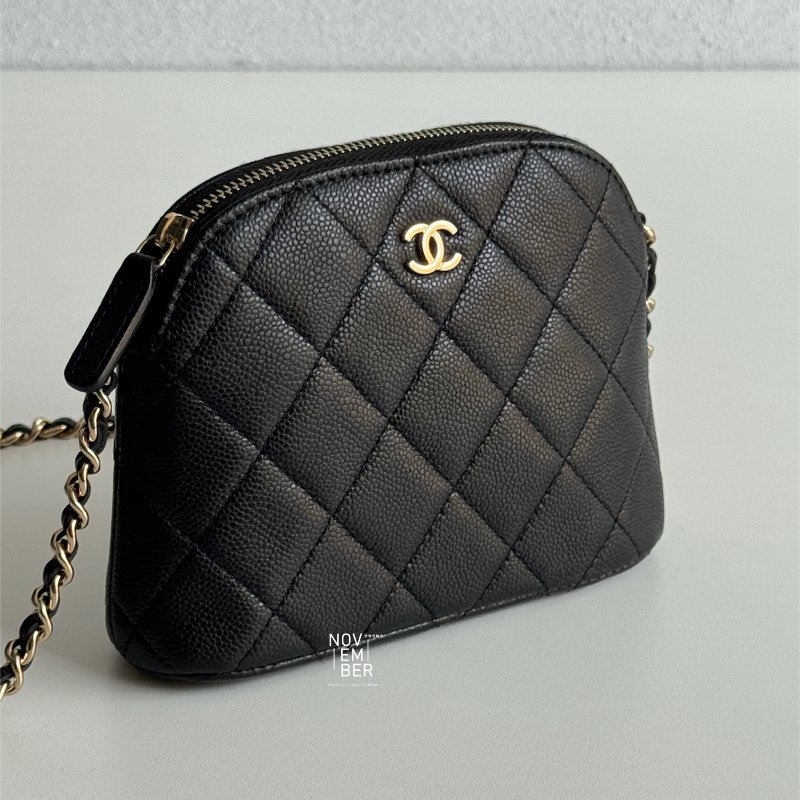 99新🆕 超可愛😻 Chanel 香奈兒 24S 貝殼包黑金迷你-1