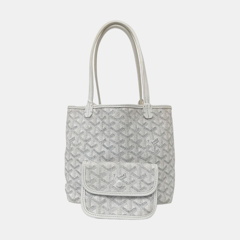 GOYARD Anjou mini白色印花托特包 手提包-7
