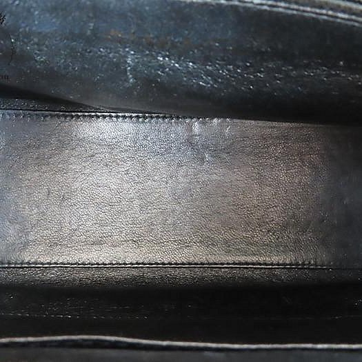 【巴黎站二手名牌專賣店】*現貨*CHANEL香奈兒真品*黑色菱格紋小羊皮雙C縫線方形拉鍊單肩包 手提包 豆腐包-3