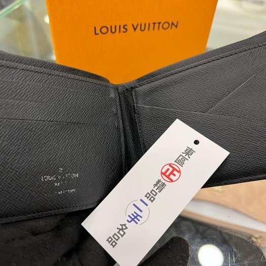 東區正精品㊣LOUIS VUITTON LV N62663 黑灰格棋盤格內交叉對開短夾 RZ5793-1