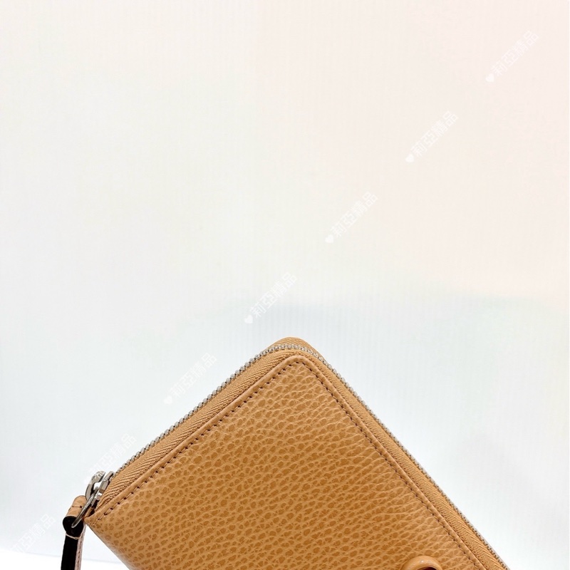 莉亞精品♡Gucci 456117 ㄇ拉長夾 奶茶 二手-10