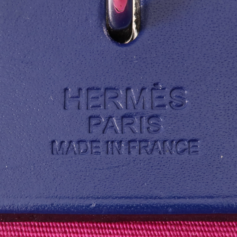 HERMES 帆布Herbag PM銀扣手挽肩背兩用袋Magnolia-7