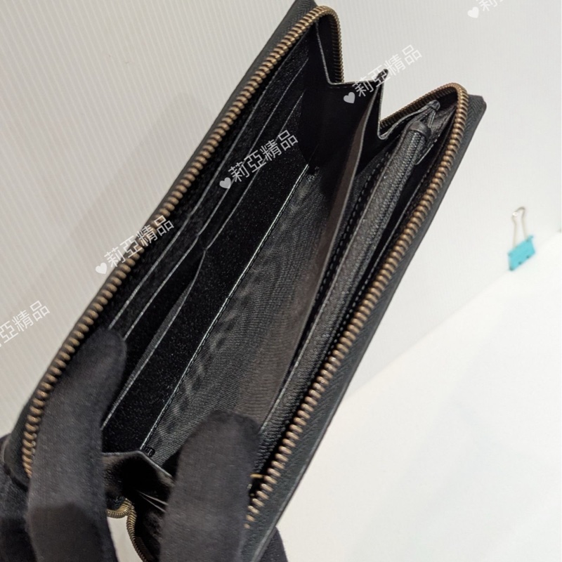 莉亞精品♡Gucci 495062 蜜蜂拉鍊長夾 二手-10