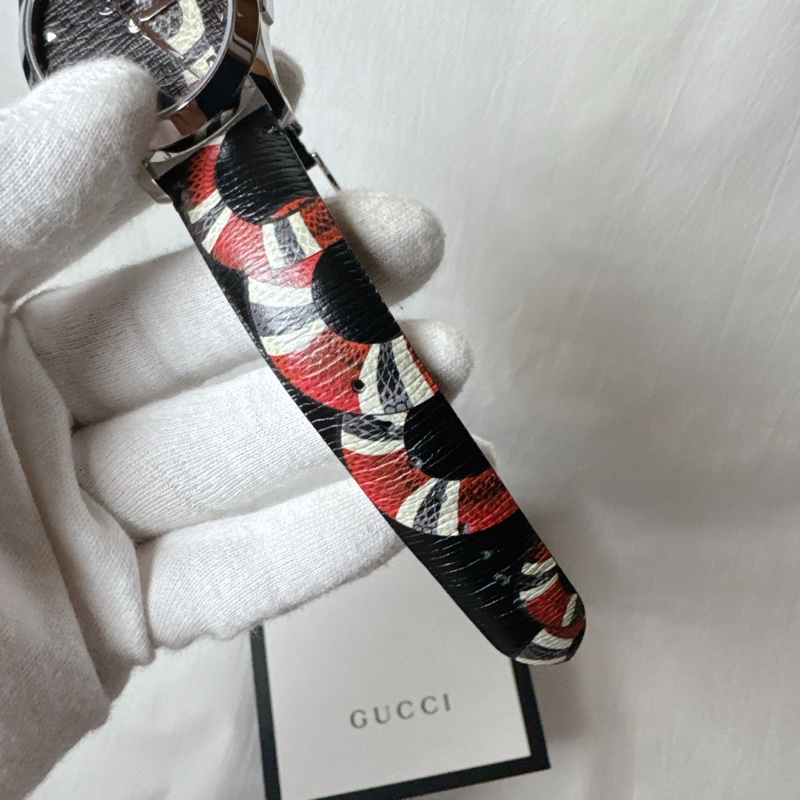 二手Gucci經典珊瑚蛇石英錶 Gucci手錶 Gucci錶 Gucci蜜蜂-26