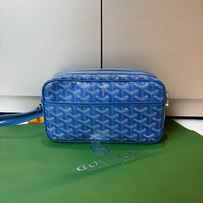 Goyard 藍色印花相機斜背包 CAP-VERT 23-0