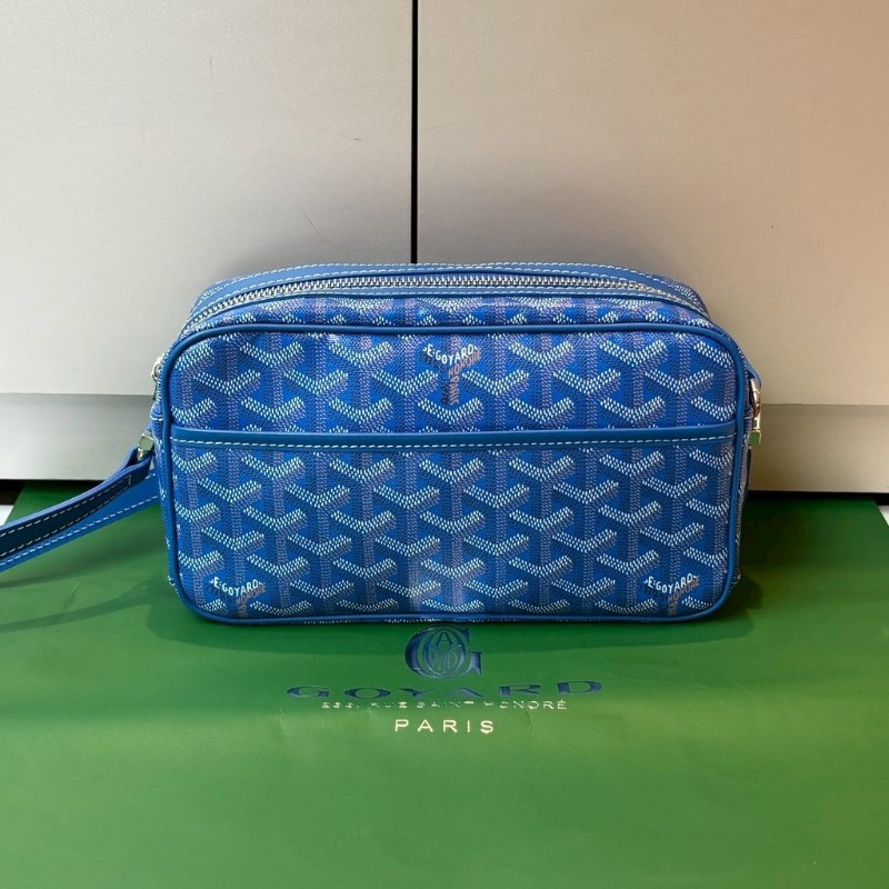 Goyard 藍色印花相機斜背包 CAP-VERT 23-4