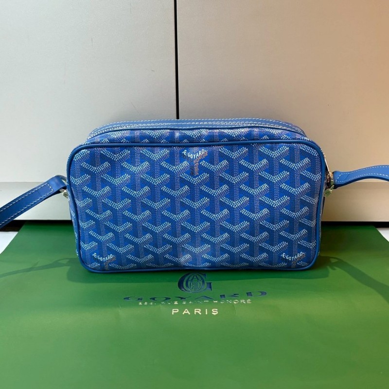 Goyard 藍色印花相機斜背包 CAP-VERT 23-5
