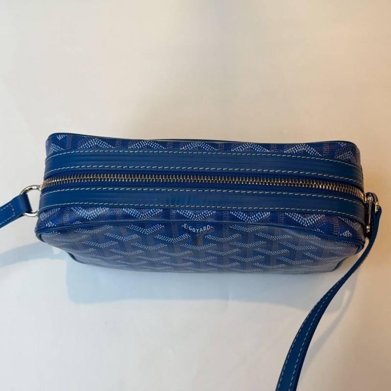 Goyard 藍色印花相機斜背包 CAP-VERT 23-6