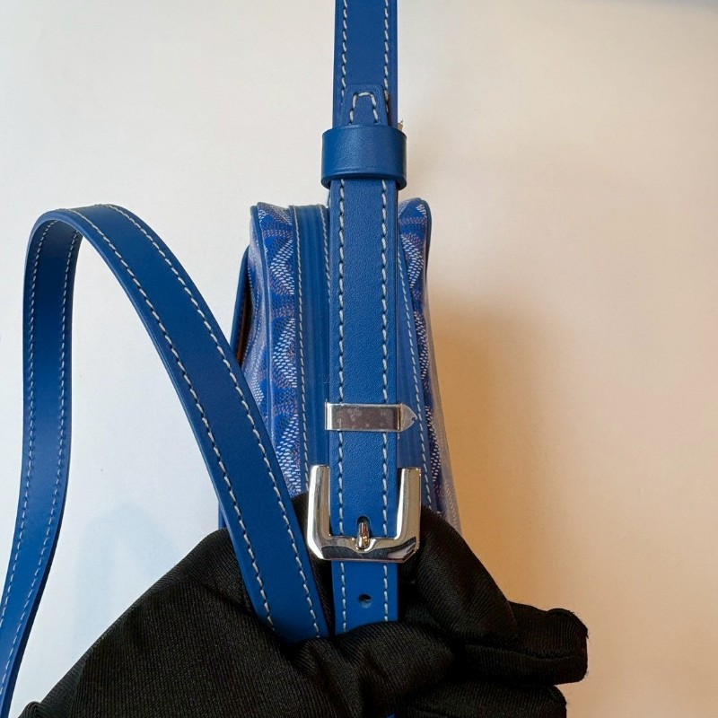 Goyard 藍色印花相機斜背包 CAP-VERT 23-7