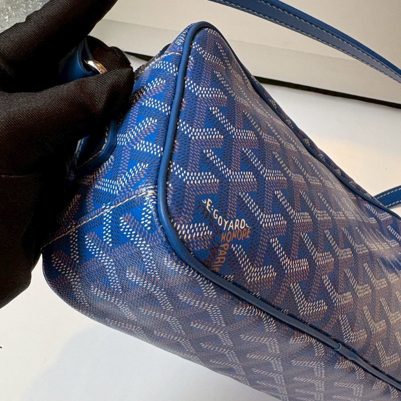 Goyard 藍色印花相機斜背包 CAP-VERT 23-10