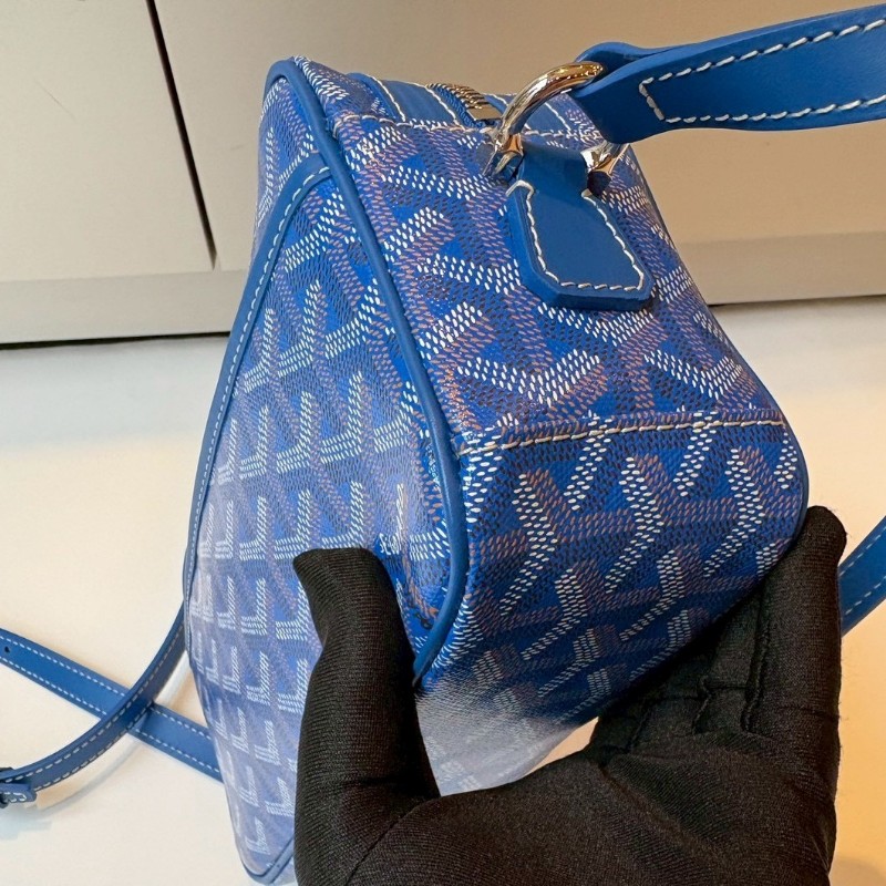Goyard 藍色印花相機斜背包 CAP-VERT 23-17