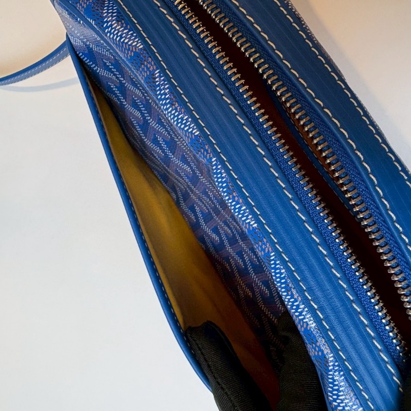 Goyard 藍色印花相機斜背包 CAP-VERT 23-20