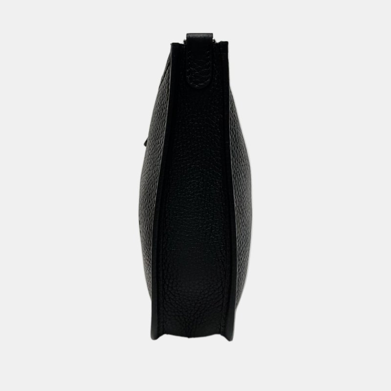 HERMES Evelyne TPM 黑色Clemence牛皮鏤空伊芙琳單肩包斜挎包 銀色五金 U刻 可拆卸肩帶 配件齊全 9.9新-2