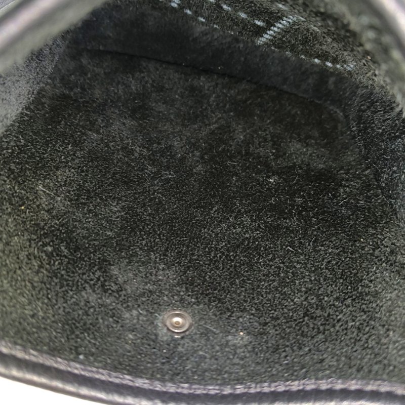 HERMES Evelyne TPM 黑色Clemence牛皮鏤空伊芙琳單肩包斜挎包 銀色五金 U刻 可拆卸肩帶 配件齊全 9.9新-6