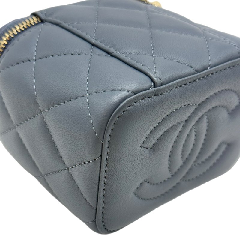 [ 2316 ]  香奈兒 Chanel 金球盒子包 霧霾藍（羊皮） 小號-7