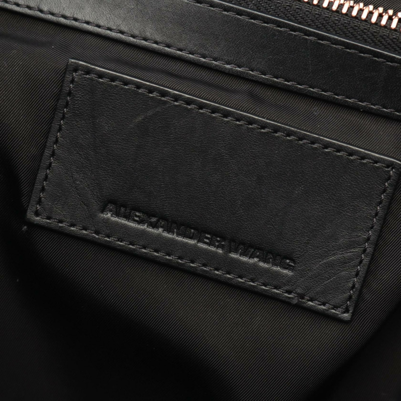 Alexander Wang PRISMA 雙肩背包,骷髏頭設計,黑色真皮,二手女款-3