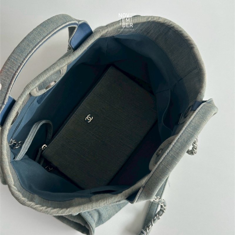 99新🆕 Chanel 香奈兒 23S 沙灘牛仔包 小號-5