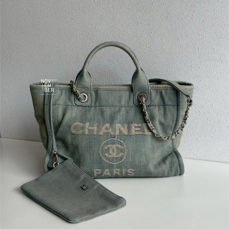 99新🆕 Chanel 香奈兒 23S 沙灘牛仔包 小號-6