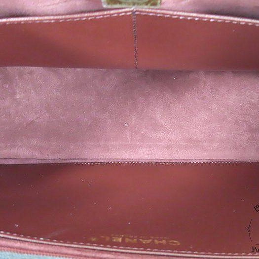 【巴黎站二手名牌專賣店】＊現貨＊CHANEL香奈兒真品＊黑色菱格紋小牛皮方型手提兩用肩背包 口蓋公事包-3