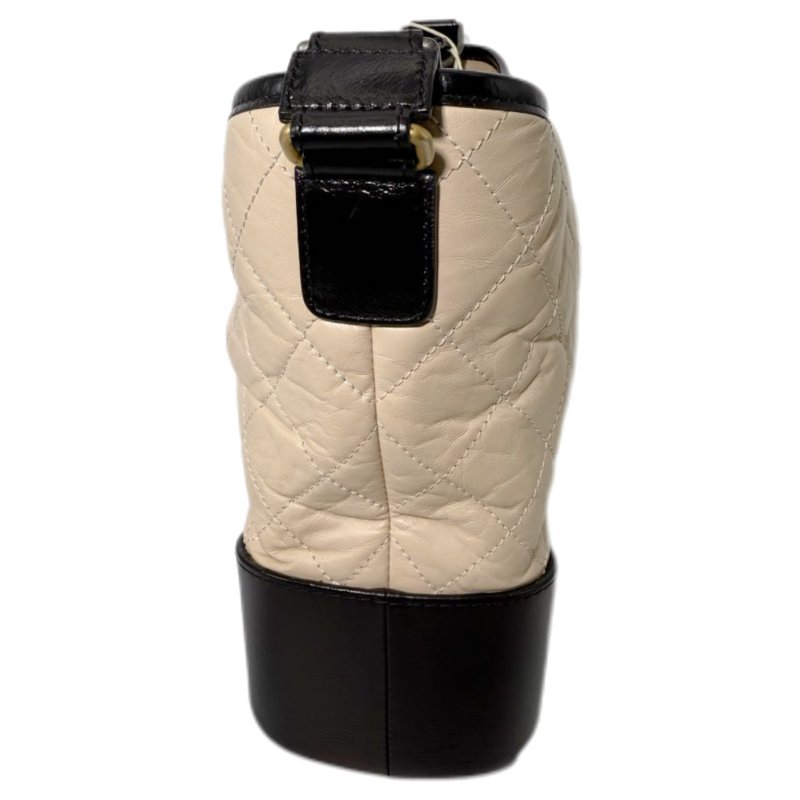  [ 1956］香奈兒 Chanel 流浪包 米色 (牛皮) 大號-3