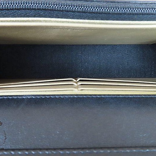 【巴黎站二手名牌專賣店】＊現貨＊CHANEL 香奈兒 真品＊黑色菱格紋羊皮琺瑯黑色雙C白色調節釦WOC 斜背包-3