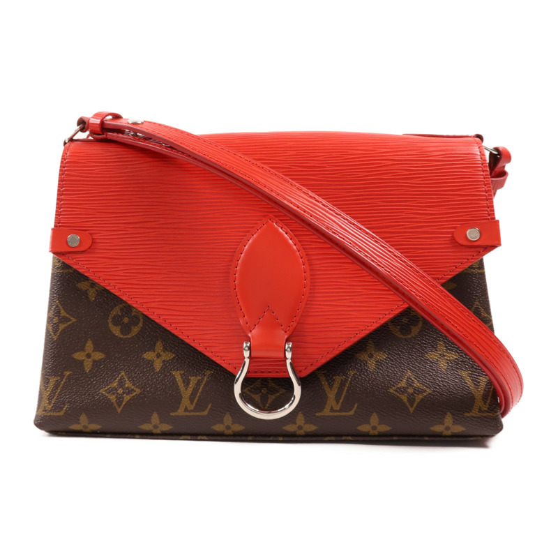 LOUIS VUITTON Monogram/Epi Saint Michel銀扣肩背袋-0
