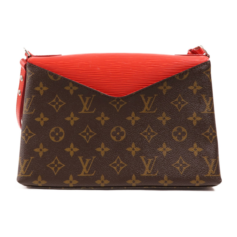 LOUIS VUITTON Monogram/Epi Saint Michel銀扣肩背袋-1