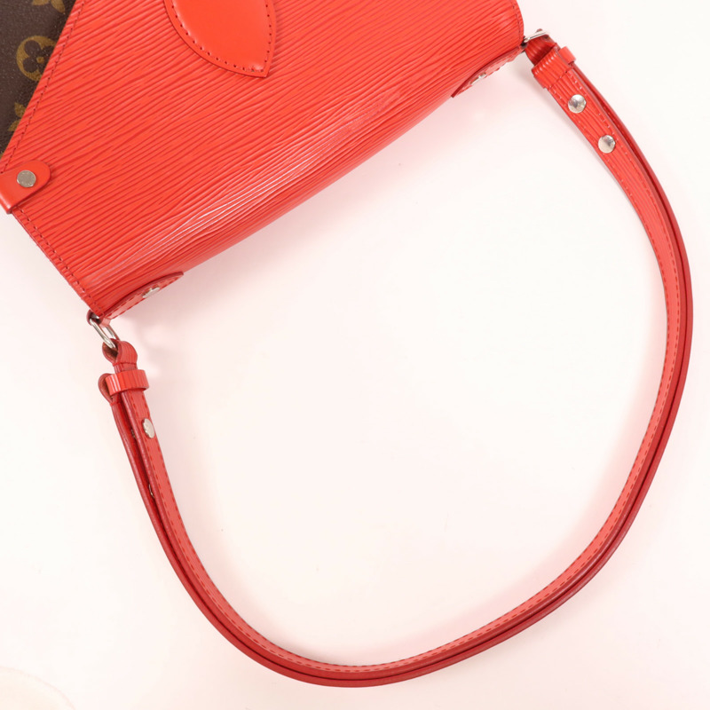 LOUIS VUITTON Monogram/Epi Saint Michel銀扣肩背袋-4