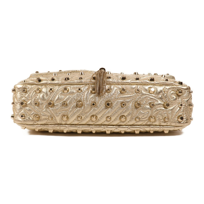 VERSACE 牛皮皮革Shoulder Bag金扣肩背袋-3